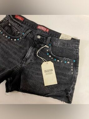 Lucky Brand Black Festival Shorts